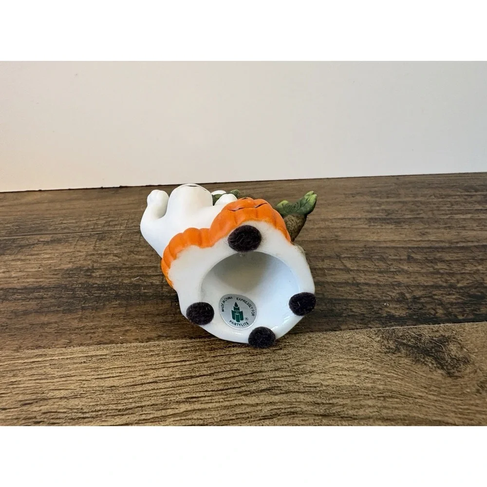 PartyLite Ceramic Halloween Ghost 3.75" Candle Snuffer P7025 Tree Pumpkin - Picture 5 of 9